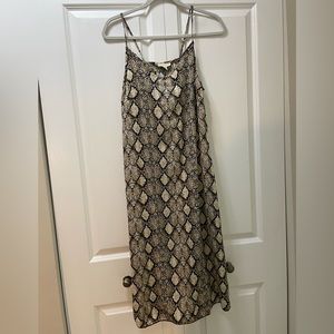NWT See You Monday brand Women’s Medium Snake Print Maxi Slip Dress Y2K